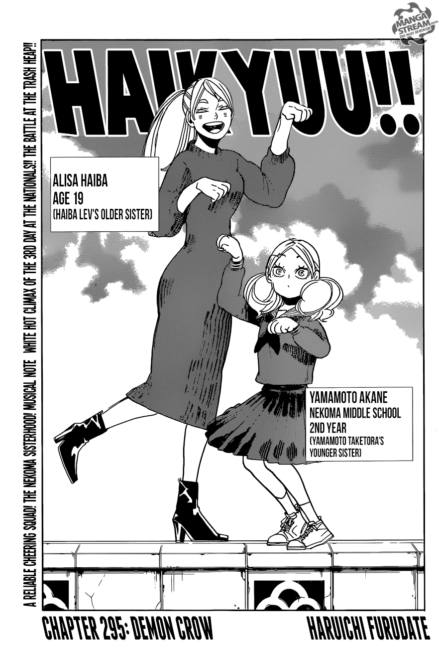 Haikyuu!!, Chapter 295 image 01